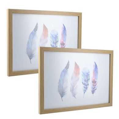 Kit 2 Porta Retratos Basic Oak 21x30cm Madeira Just Home Collection