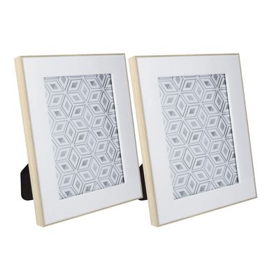 Kit 2 Porta Retratos Duo 13x18cm Branco Just Home Collection