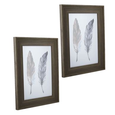 Kit 2 Porta Retratos Wood Caf Madeira 21x30cm Just Home Collection