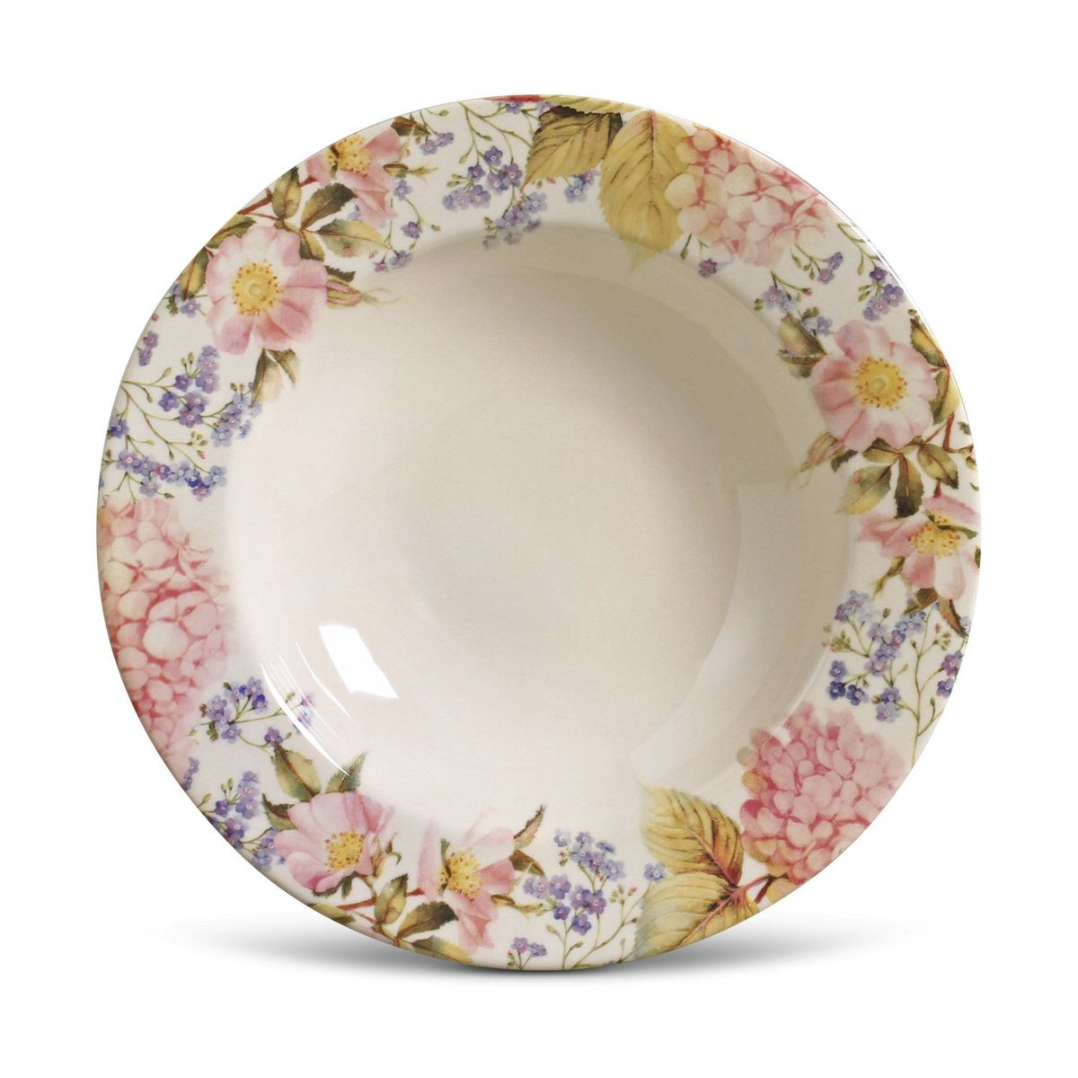 Prato Fundo Hortência 22cm Estampado Porto Brasil, marca Porto Brasil - Foto Principal