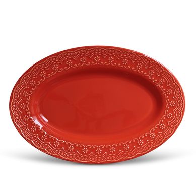 Travessa Madeleine M Oval Vermelho