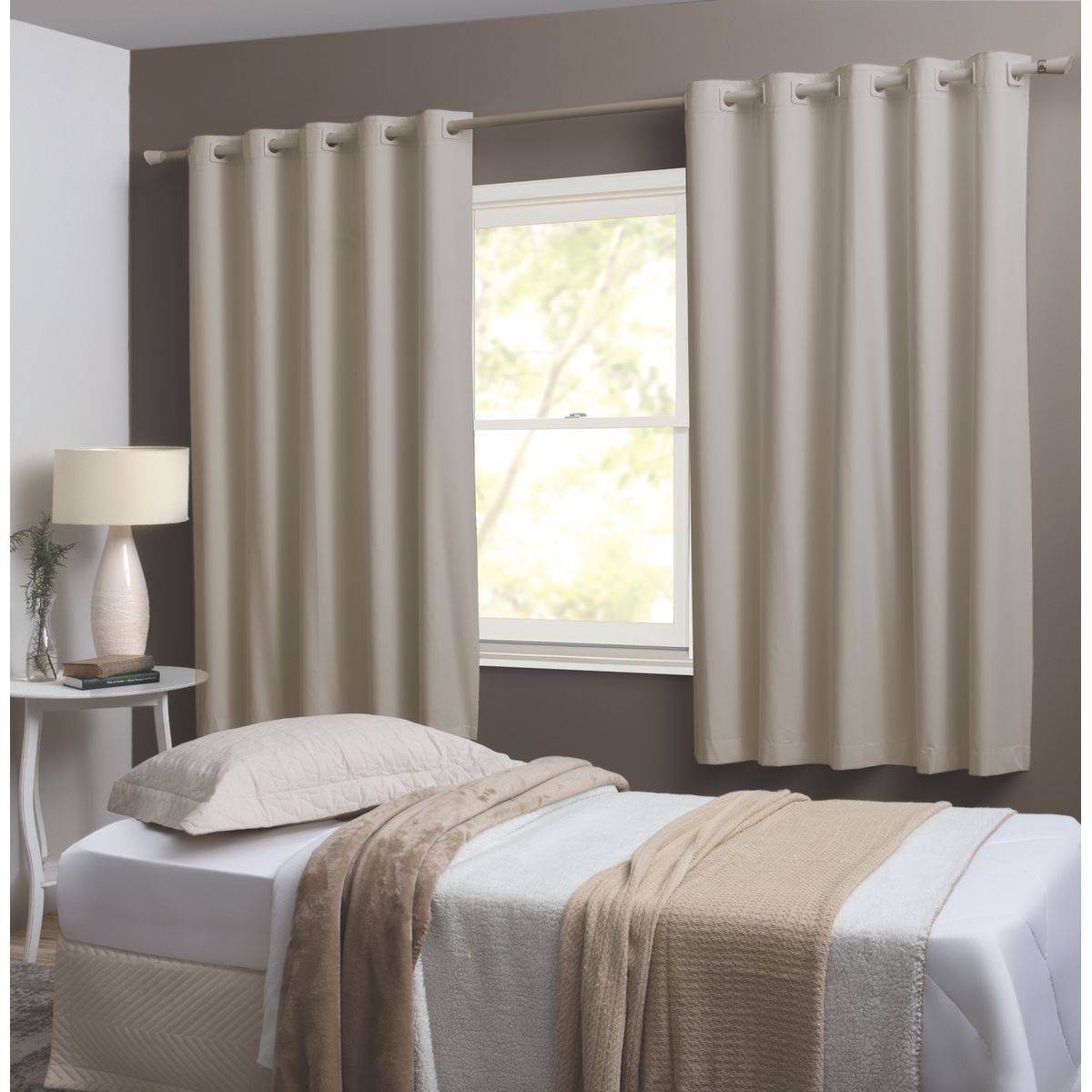 Cortina Omega 180x264cm Creme, marca Branyl - Foto Principal