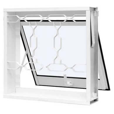 Janela Maxim-ar A�o Branco Corrente 60x80x12cm Qualitysol