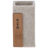 Porta Escova Concreto Cinza Just Home Collection