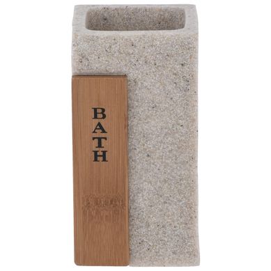 Porta Escova Concreto Cinza Just Home Collection