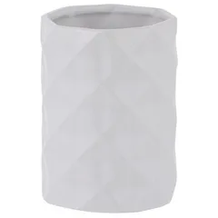 Porta Objetos de Banheiro em Cerâmica Diamond Just Home Collection