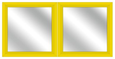 Espelho Kit Duplo 24x24cm EX2240 C1 Colorido