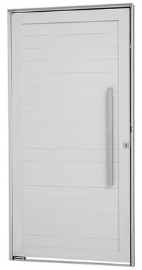 Porta Pivotante Alumnio Branco Direita 216x110x8cm Alumifort
