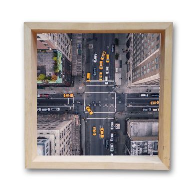 Quadro Moldura Cofre Street 30x30cm