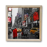 Quadro Moldura Cofre Manhattan 30x30cm