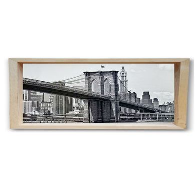 Quadro Moldura Cofre Ponte II 20x50cm