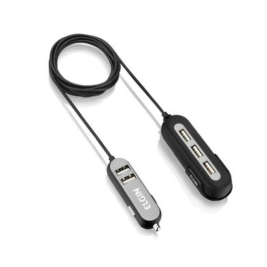 Carregador Veicular USB com 5 Sadas 18x9x2,3cm