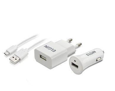 Kit de Carregador USB 21x15x4cm