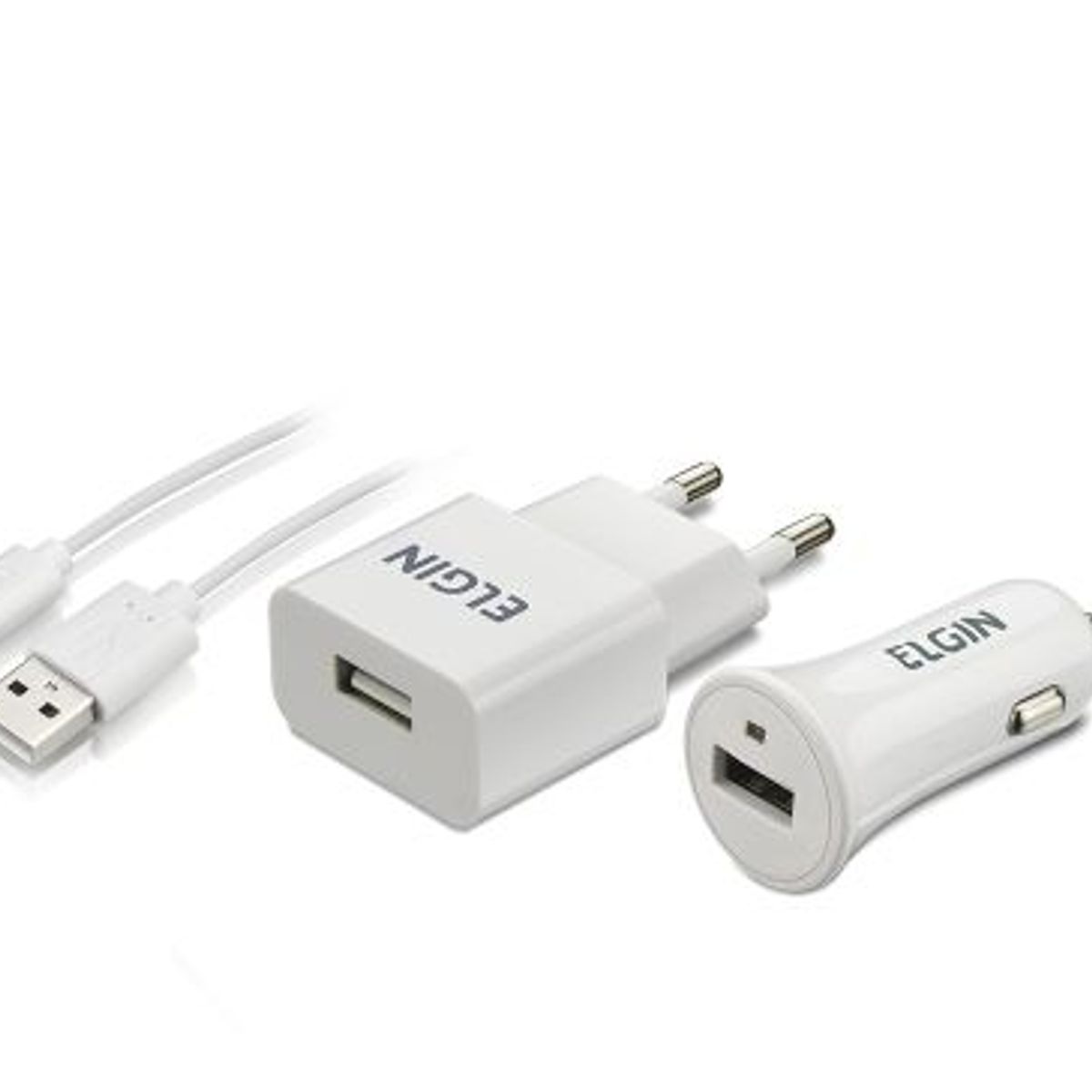 Kit de Carregador USB 21x15x4cm, marca Elgin - Foto Principal