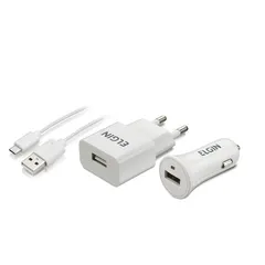 Kit de Carregador USB 21x15x4cm