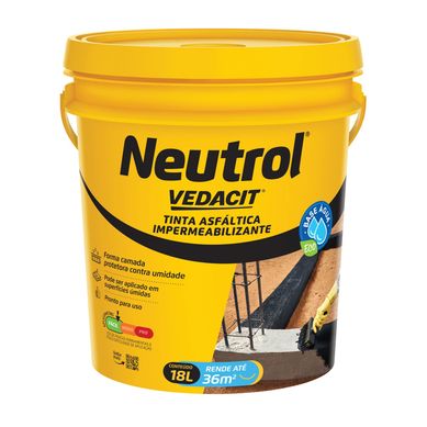 Pintura Asfltica Neutrol gua Balde 18 Litros