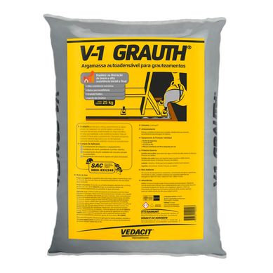 Vedacit Graute Monocomponente v1 Saco 25kg Vedacit