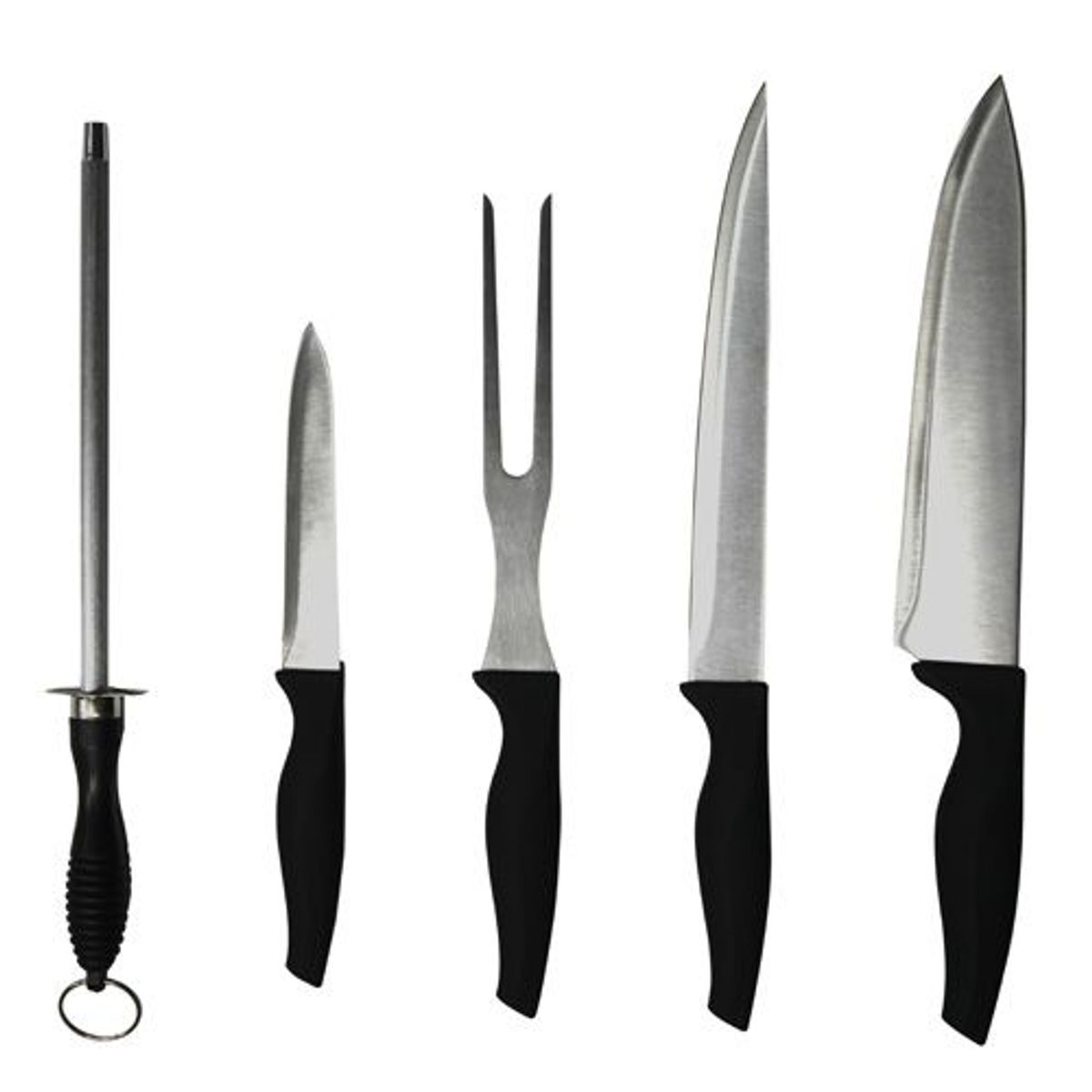 Jogo de Facas para Churrasco 5 Peças Preto, marca Dynasty - Foto Principal