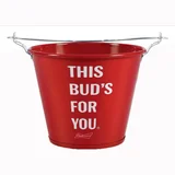 Balde Budweiser 5L Vermelho Alumiart