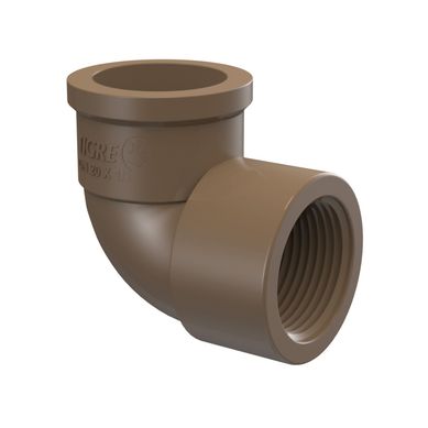 Joelho 90 Soldavel / Roscvel gua Fria marrom 20mmx1/2