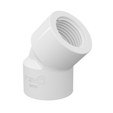 Joelho 45 Roscvel gua Fria Branco 3/4