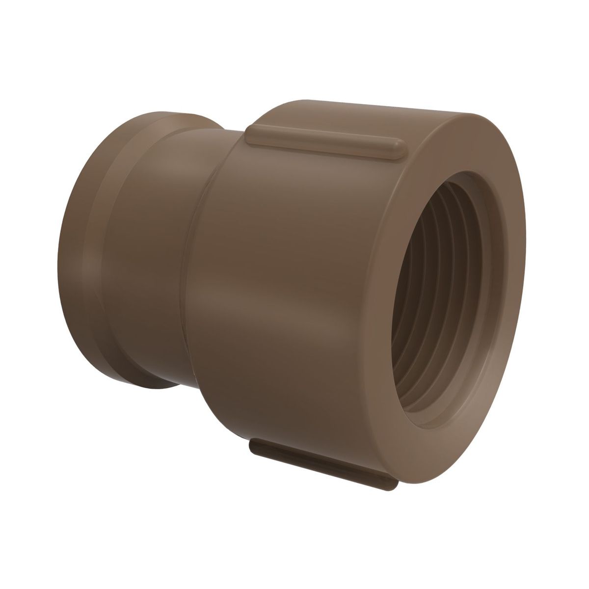 Luva Soldavel / Roscável Água Fria marrom 20mmx1/2", marca Tigre - Foto Principal