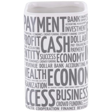 Porta Escova Branco Words Just Home Collection