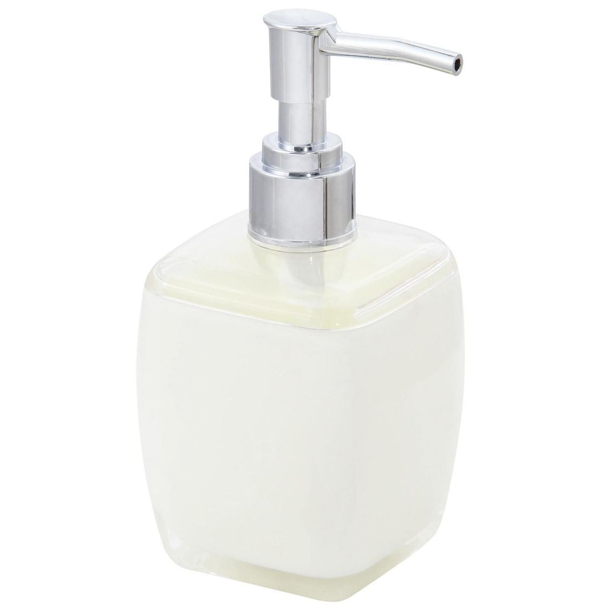 Porta Sabonete Líquido em Plástico Cubo Bege Just Home Collection, marca Just Home Collection - Foto Principal