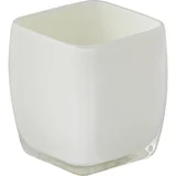 Porta Objetos de Banheiro em Plástico Cubico Bege Just Home Collection