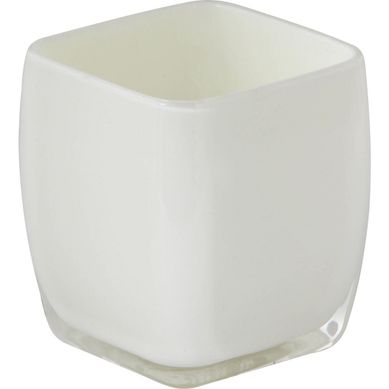 Porta Escova Cbico Branco Just Home Collection