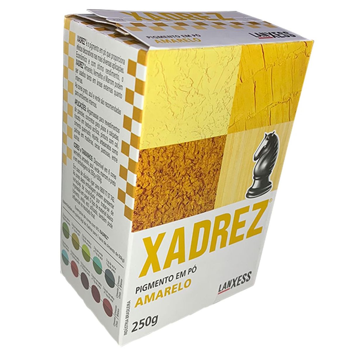 Tinta para Piso Amarela Pigmento em Pó Xadrez 250g Lanxess, marca Lanxess - Foto 2