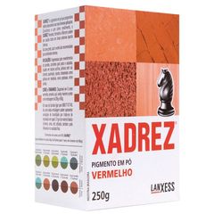 Tinta para Piso Vermelho Pigmento em Pó Xadrez 250g Lanxess