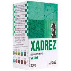Tinta para piso Verde Pigmento em Pó Xadrez 250g Lanxess