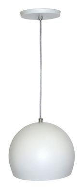 Pendente Branco Bolinha Grande 1 Lmpada Bivolt