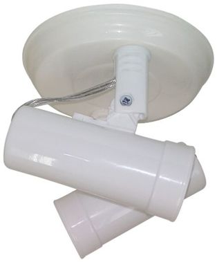 Spot de Sobrepor 2 Lmpadas Redondo 100W Bivolt Branco