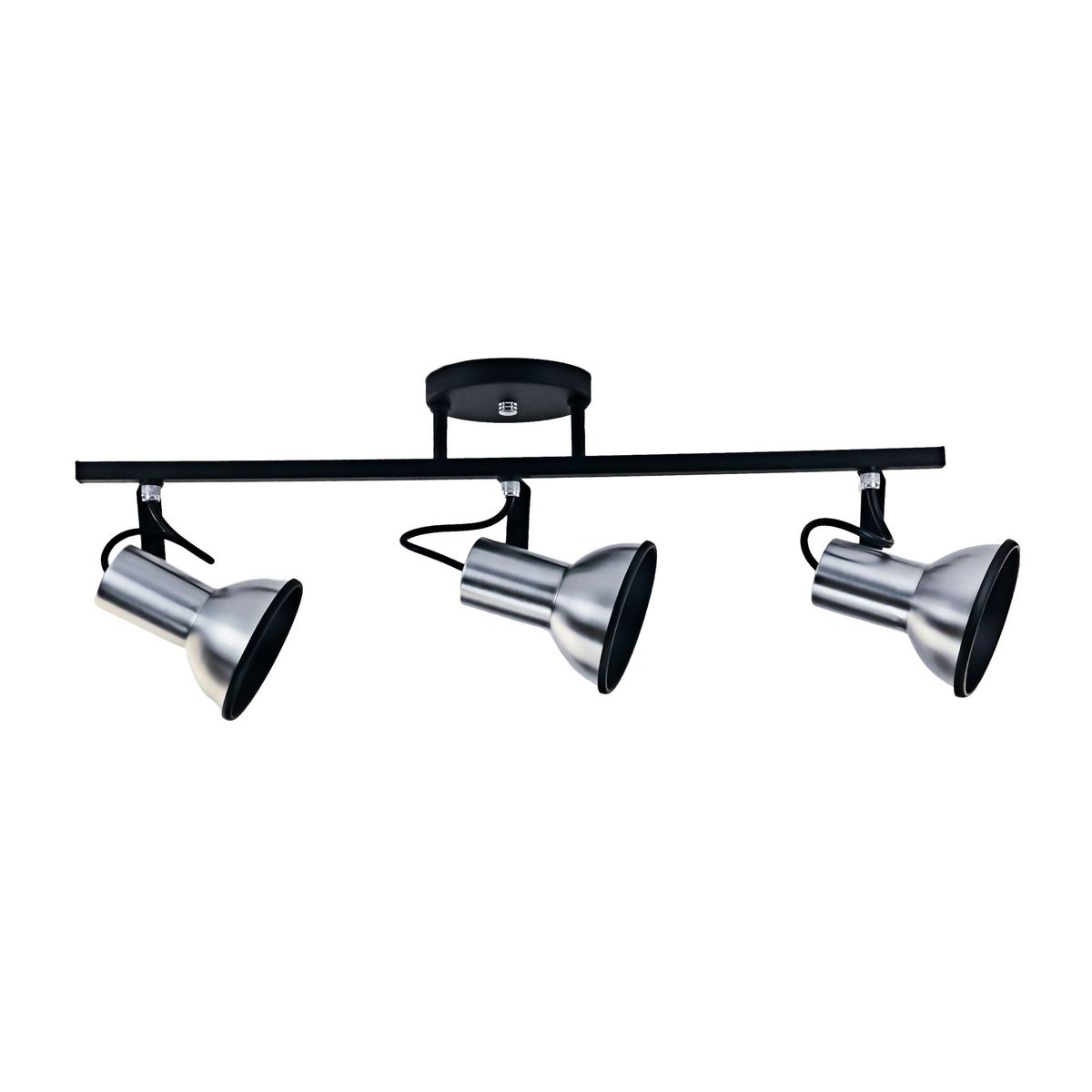 Spot 1027 Barra 3 Lâmpadas Bivolt Preto Pavilonis, marca Pavilonis - Foto Principal