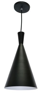 Pendente Preto e Branco Estilo Tom Dixon Cone Bivolt