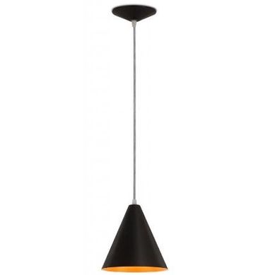 Pendente de Alumnio Cobre Preto Cone Pequeno Bivolt