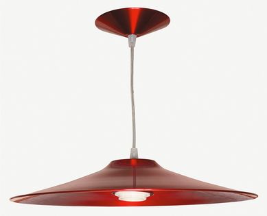 Pendente de Alumnio Chapu Chins Bivolt Vermelho