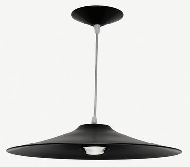 Pendente de Alumnio Chapu Chins Bivolt Preto