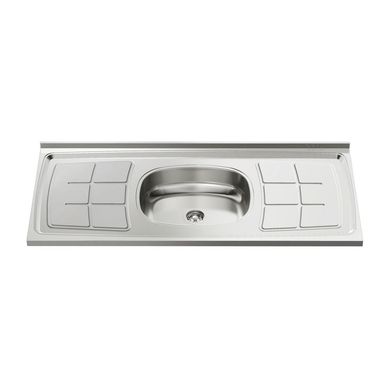Pia Inox com Escorredor 1 Cuba Bali 100cm Inox