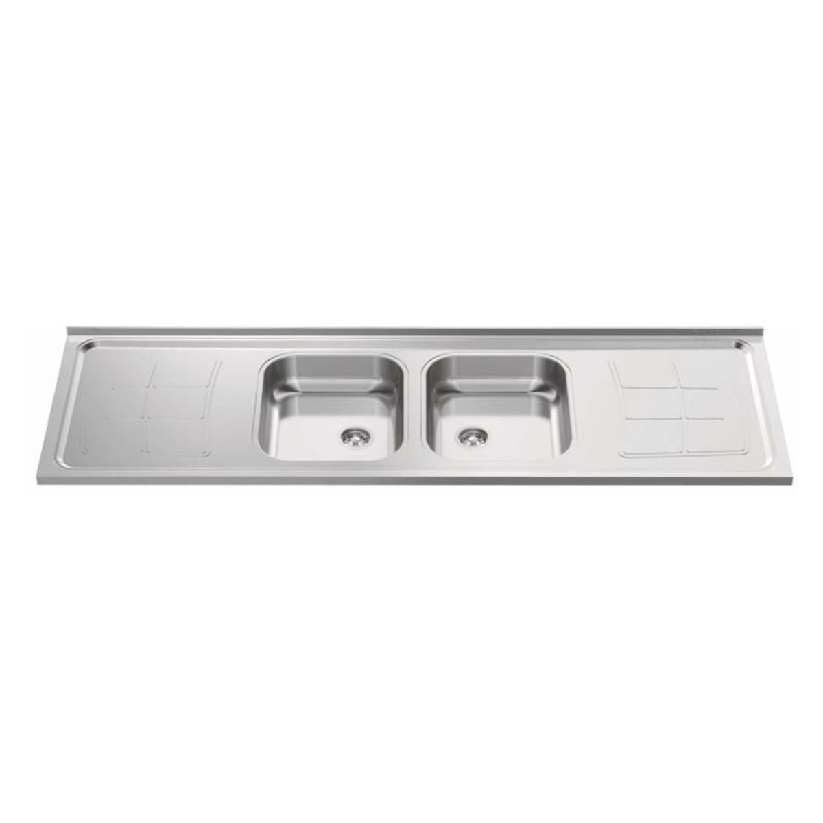 Pia de Inox com Cuba Dupla Bali 2000x560cm Aço, marca Ghelplus - Foto Principal
