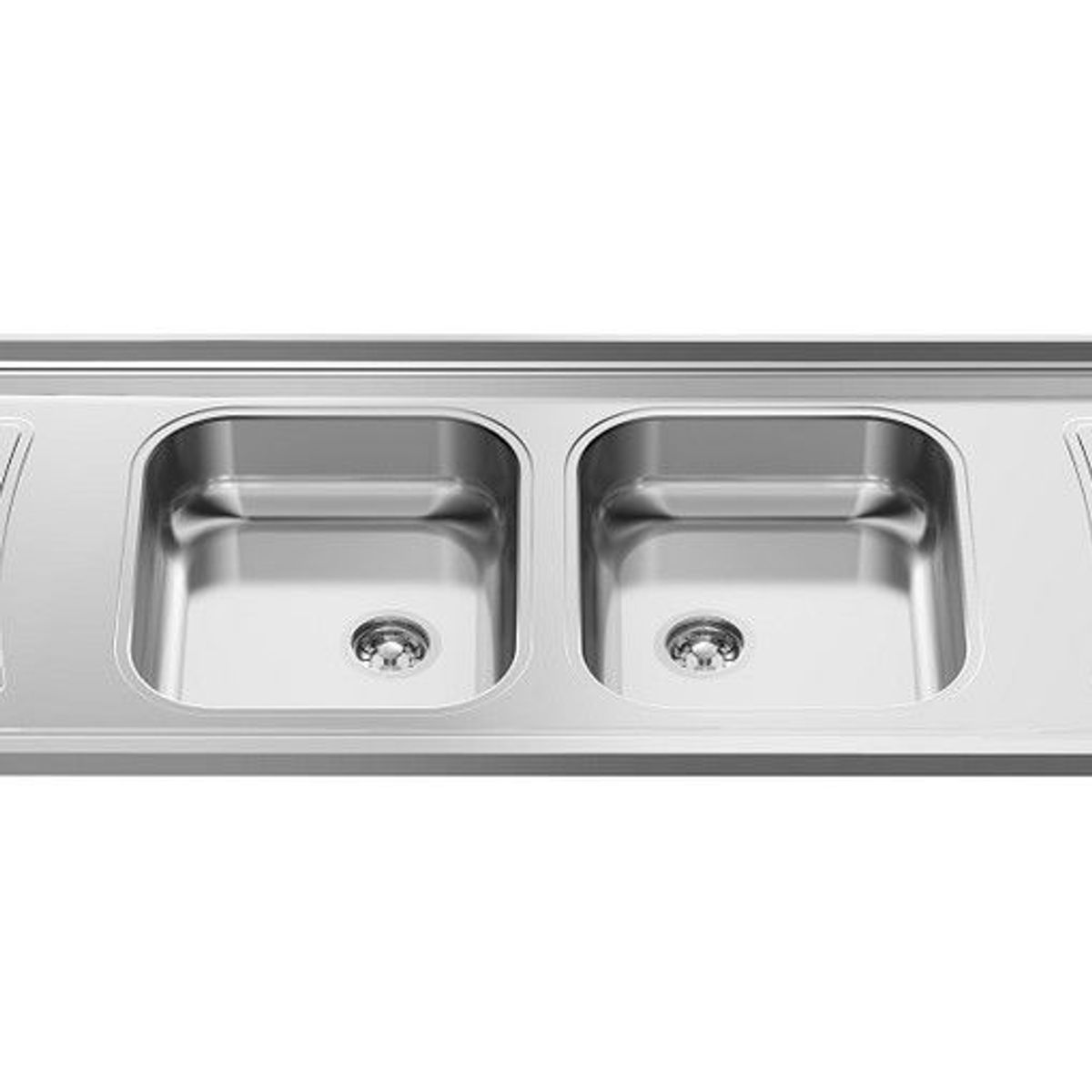 Pia de Inox com Cuba Dupla Bali 2000x560cm Aço, marca Ghelplus - Foto 2