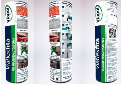 Fita Aluminizada Viaflex Sleeve 94cm x 10m Prata