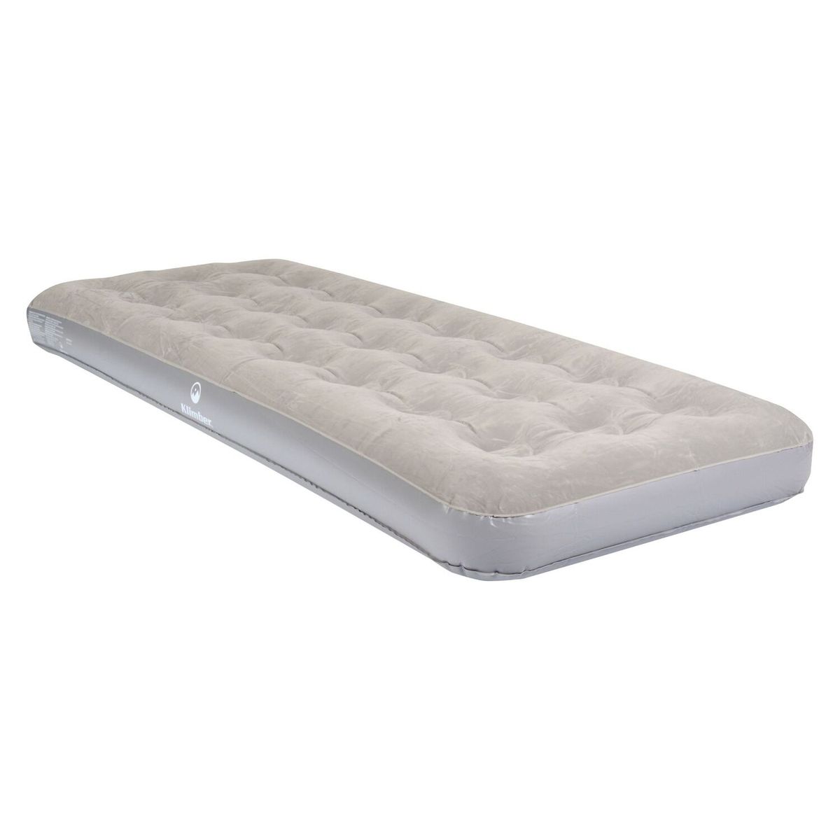 Colchão Inflável Solteiro 185x76x22cm Cinza Klimber, marca Klimber - Foto Principal