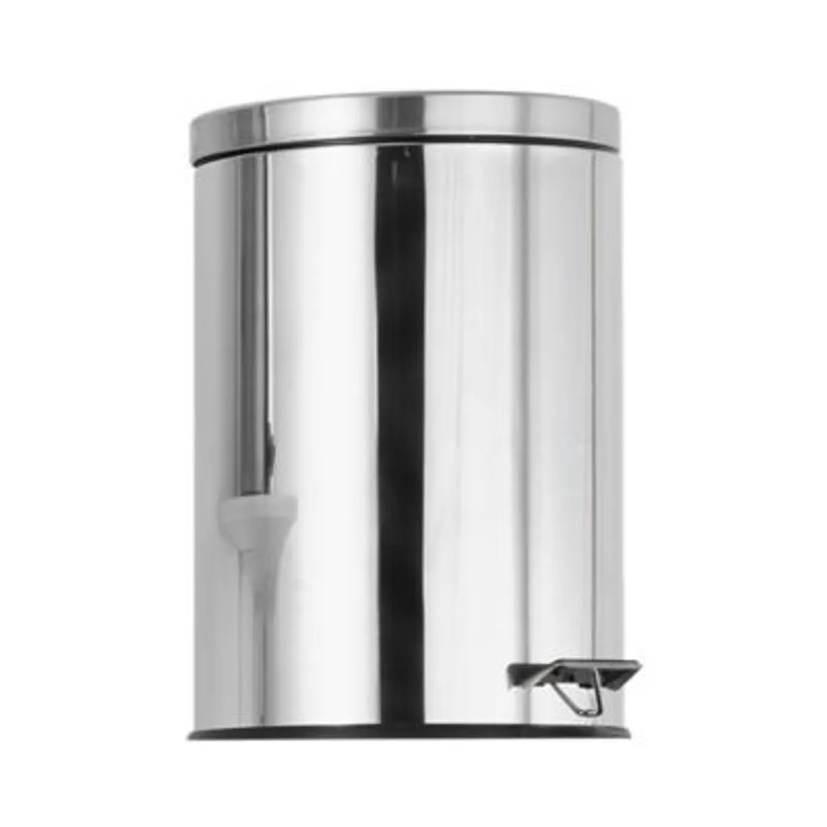 Lixeira 20l Metal Redonda com Pedal Cromada Just Home Collection, marca Just Home Collection - Foto 2