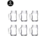 Jogo 6 Copos Mini com Alça para Licor Vd Transparente 34ml Rojemac