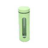 Porta Mantimentos de Aço Inox e Vidro 1,8L Verde