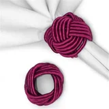 Conjunto 4 aneis para Guardanapo de Tecido Ally Bordo