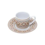 Conjunto com 6 Xicaras de Café com Pires Uce 90ml Estampado